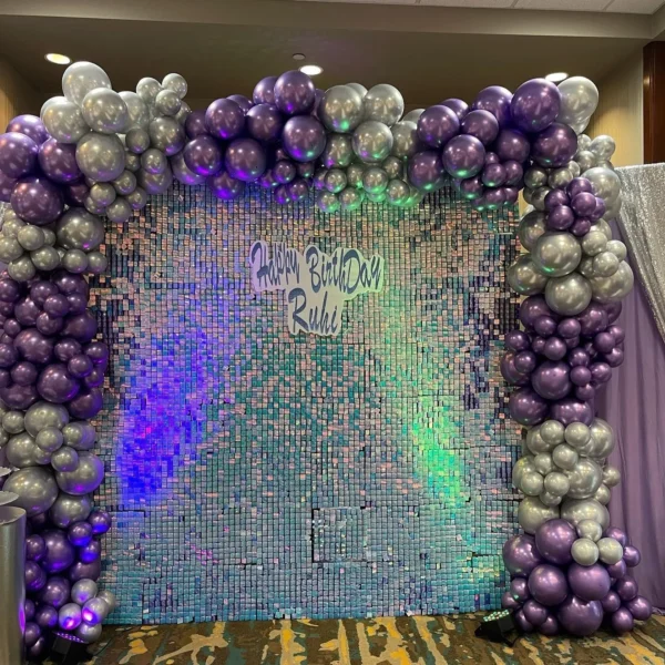 Iridescent sequin panels